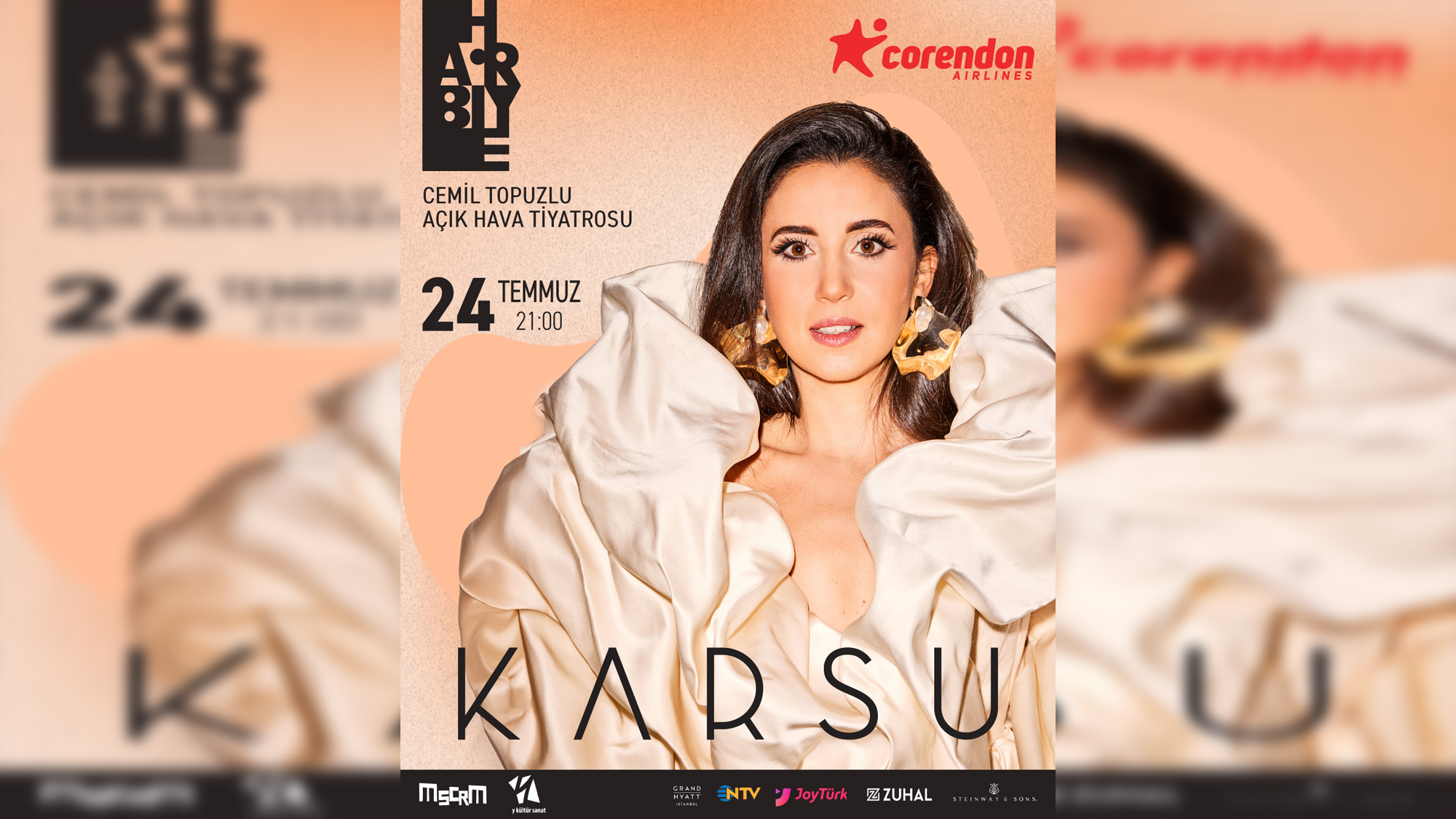 Karsu Corendon Turizm Grubu’nun Sponsorluğunda Harbiye Cemil Topuzlu Açıkhava Tiyatrosu’na Geliyor